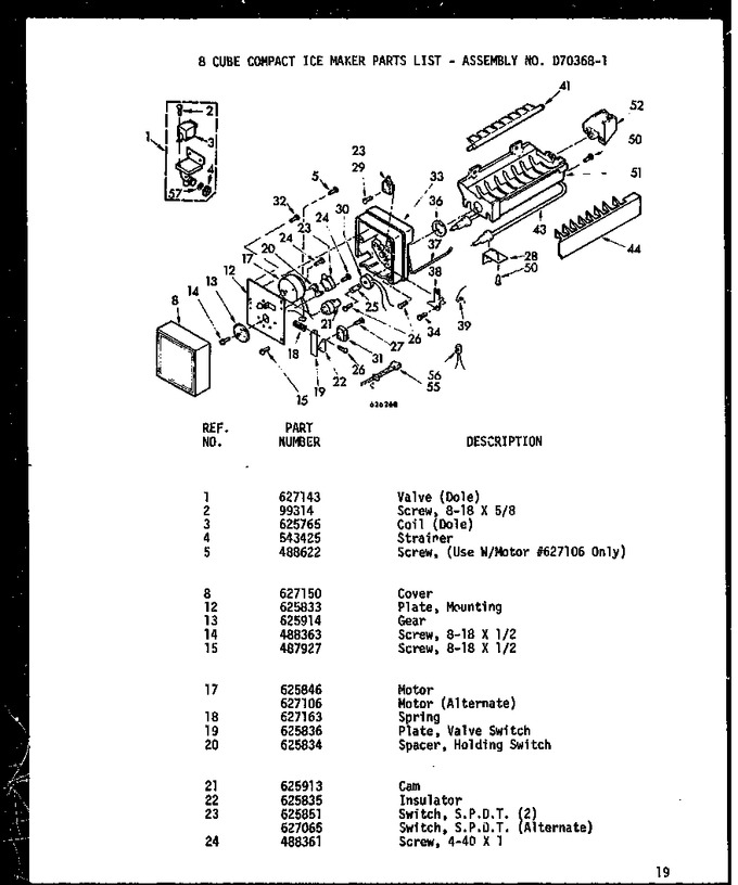 Diagram for D70368-1 (BOM: D7036801)