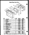 Diagram for 01 - Black Glass Oven Door