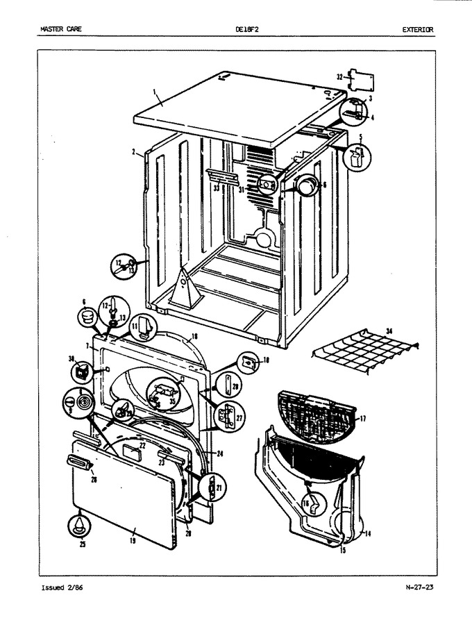 Diagram for DE18F2WW