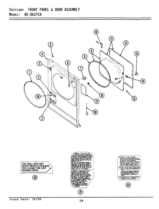 Diagram for GDE27CA