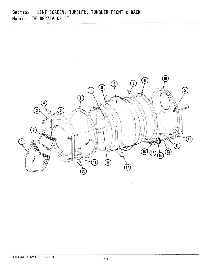 Diagram for GDE27CT