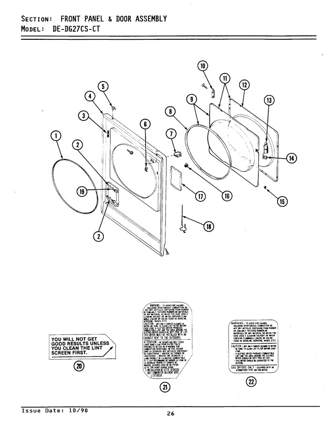 Diagram for GDE27CT