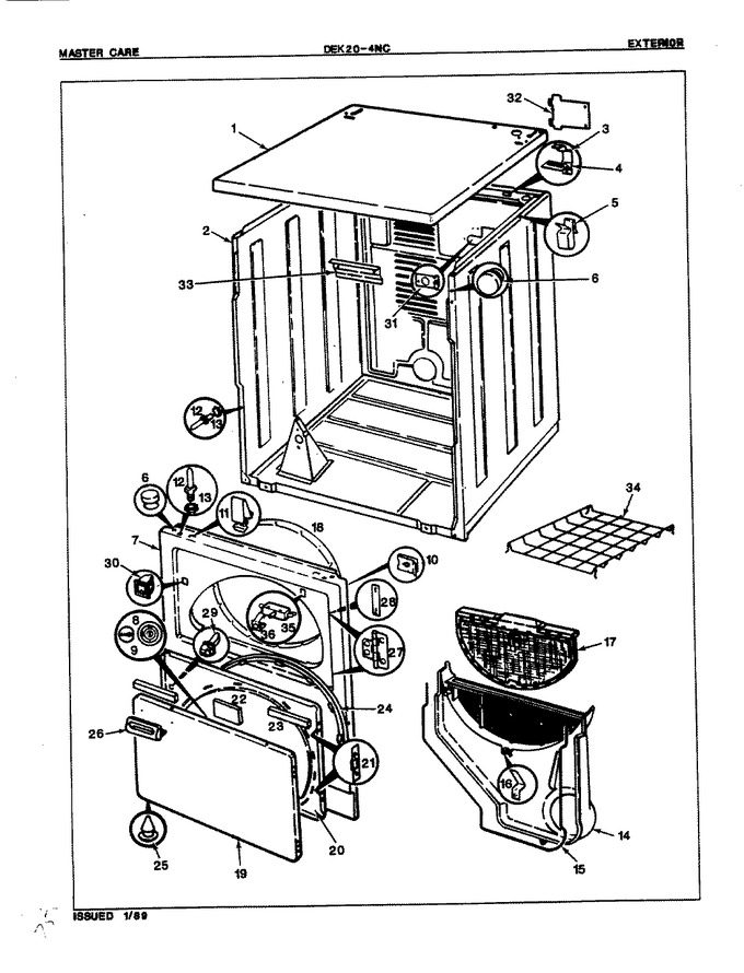 Diagram for DEK204WC