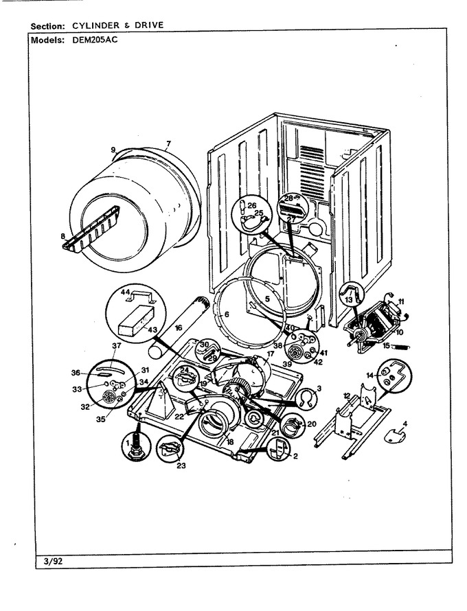 Diagram for DEM205AC