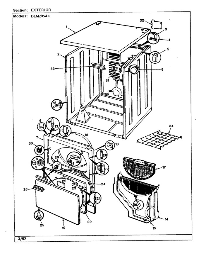 Diagram for DEM205AC