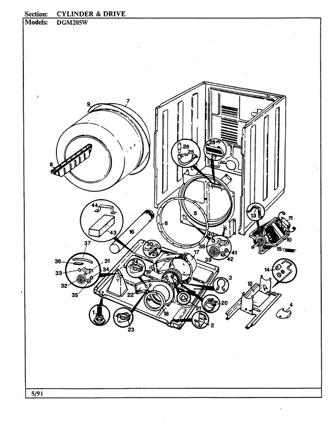 Diagram for DGM205W