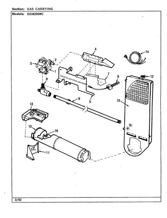 Diagram for DGM205WC