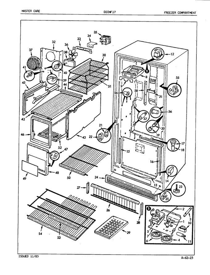 Diagram for DICNF17 (BOM: EY46A)