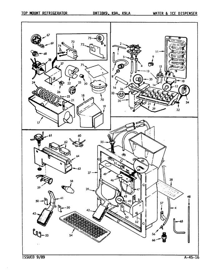 Diagram for DNT18K9 (BOM: 9A17A)