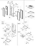 Diagram for 09 - Hinges, & Refrigerator Shelving