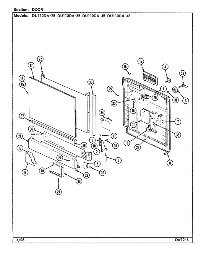 Diagram for DU110DA-45