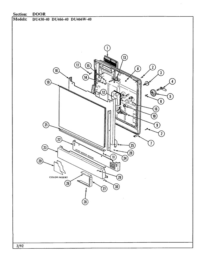 Diagram for DU466W-40