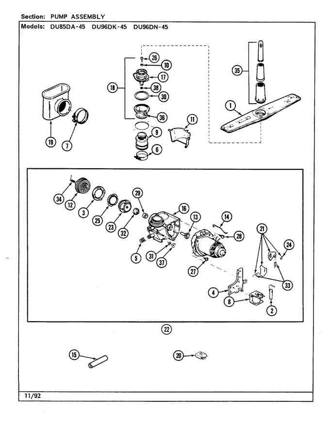 Diagram for DU96DN-45