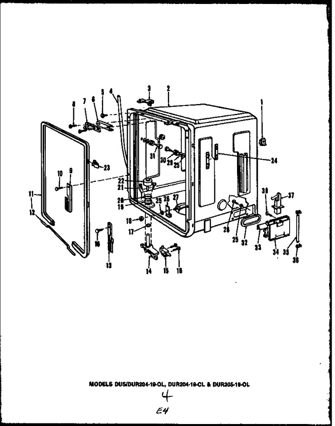 Diagram for DUS204-19 (BOM: DUS20419)