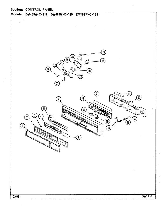 Diagram for DW489WC129