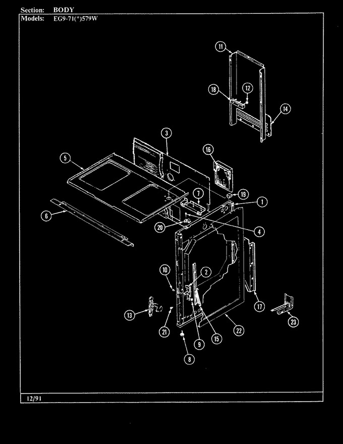 Diagram for EG9-71A579W