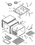 Diagram for 05 - Main Top And Oven Assy