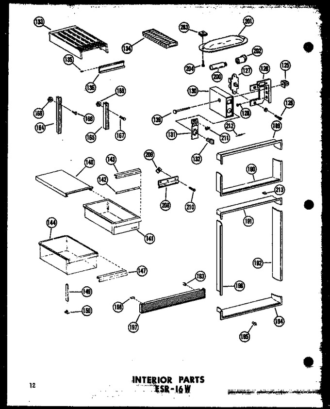 Diagram for ESR-16W-A (BOM: P6030322W A)