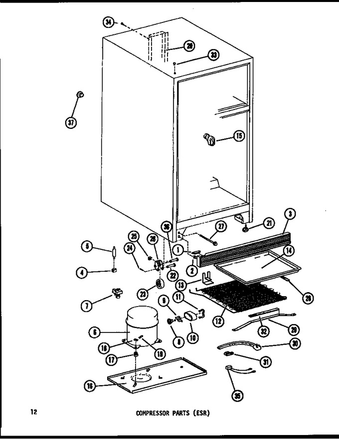 Diagram for ESR12E (BOM: P7395329W)