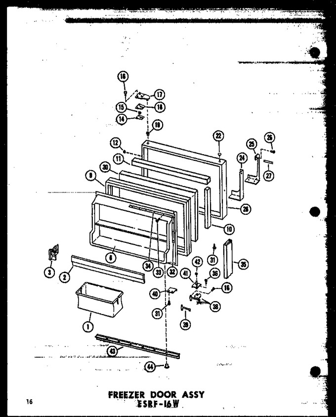 Diagram for ESRF-16W-A (BOM: P6030305W A)