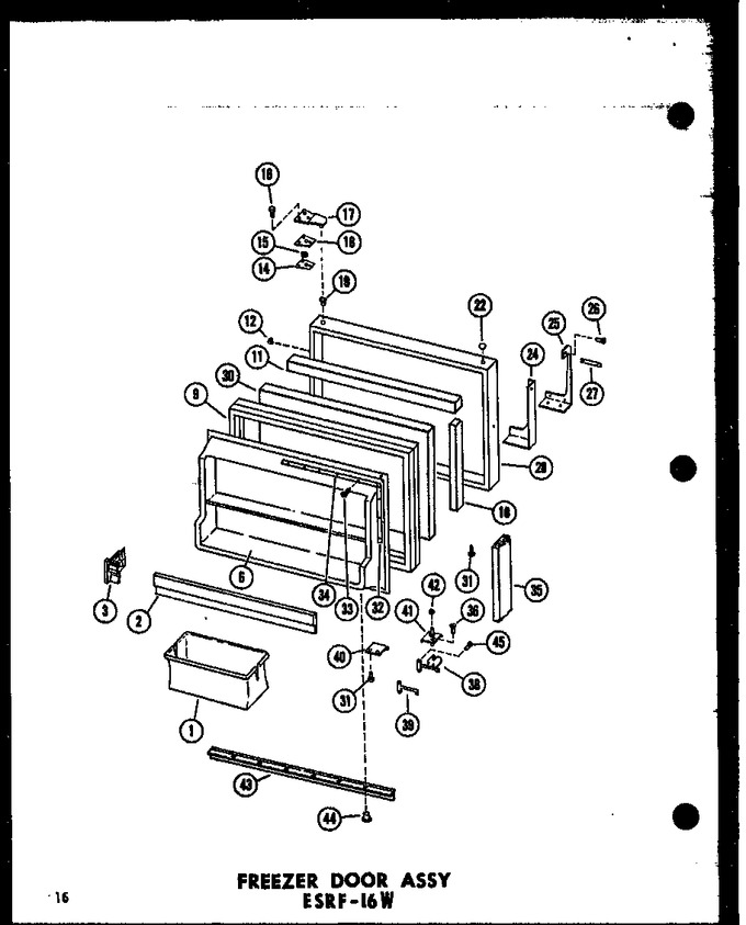 Diagram for ESRF-16W-A (BOM: P6030352W A)