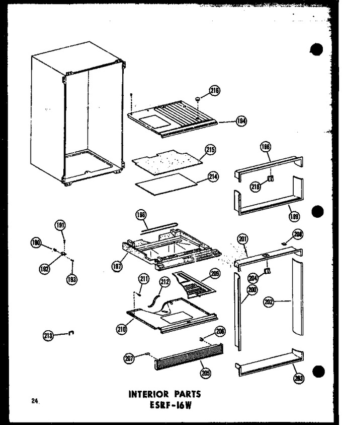 Diagram for ESRF-16W (BOM: P6030352W)