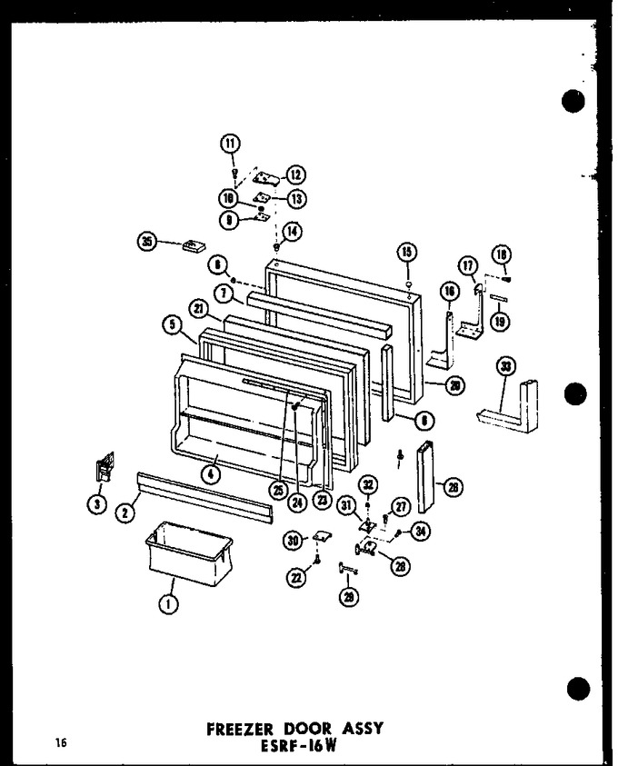 Diagram for ESRFC316B (BOM: P7350002W)