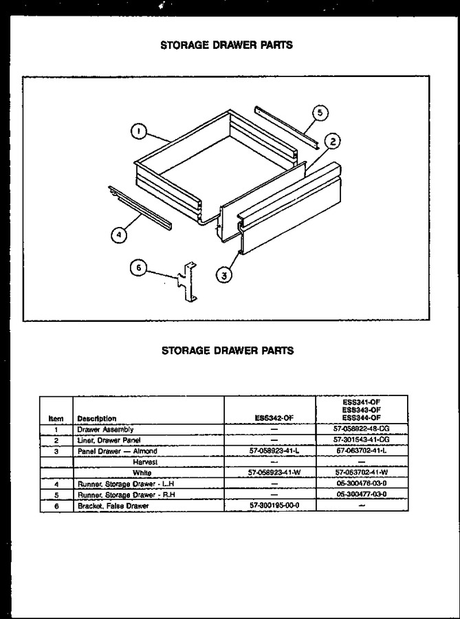 Diagram for ESS341-OF (BOM: ESS3410OF)