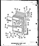 Diagram for 07 - Ref Door Assy 16 Cu. Ft.