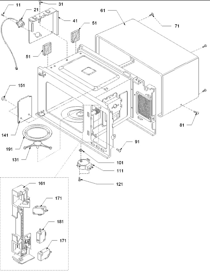 Diagram for F1961C (BOM: P1323211M)