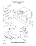 Diagram for 02 - Freezer Liner Parts