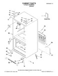 Diagram for 01 - Cabinet Parts