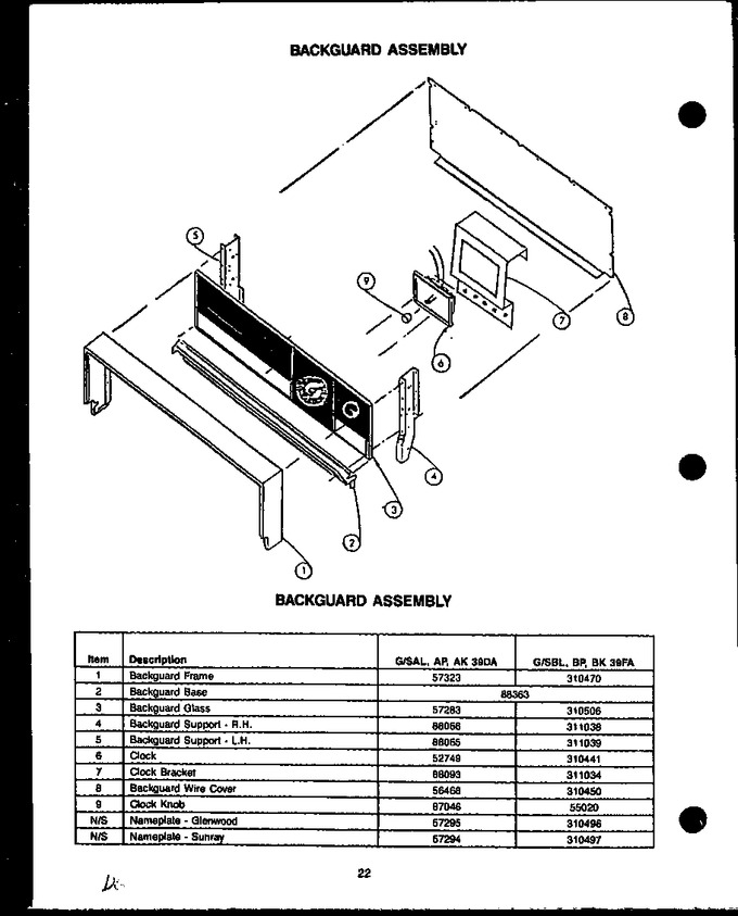 Diagram for SBK39FA