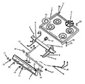 Diagram for 09 - Top & Top Burner Assy (without Spark)