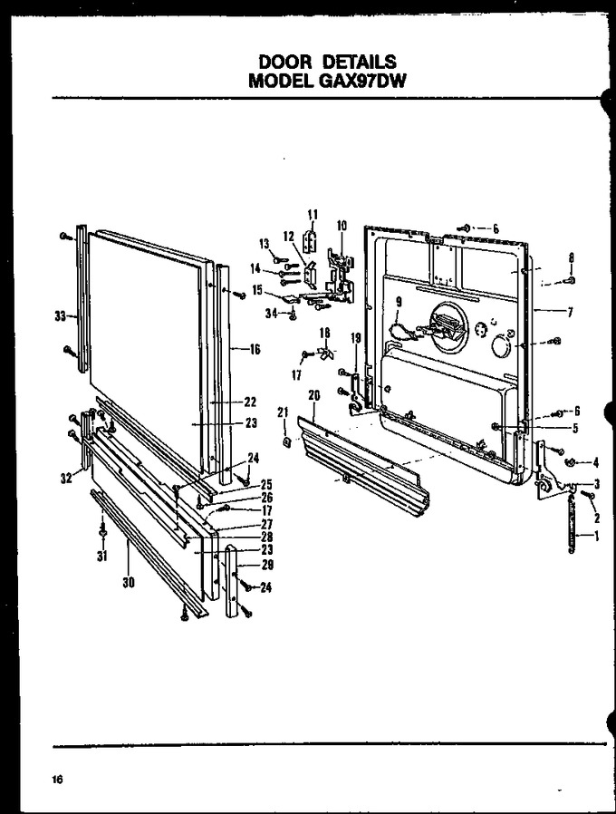 Diagram for GAX97DW (BOM: MN03)