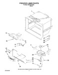 Diagram for 03 - Freezer Liner Parts