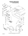 Diagram for 03 - Freezer Liner Parts