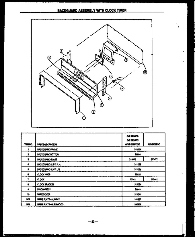 Diagram for SBE26FC