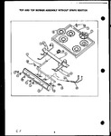 Diagram for 08 - Top & Top Burner Assy Without Spark Ign