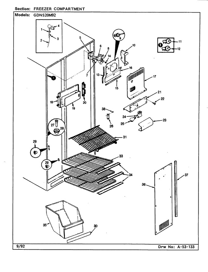 Diagram for GDNS20M92 (BOM: CP10A)