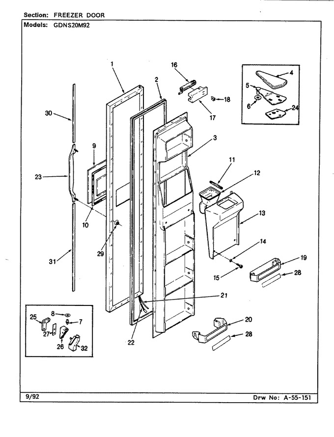 Diagram for GDNS20M92 (BOM: CP10A)