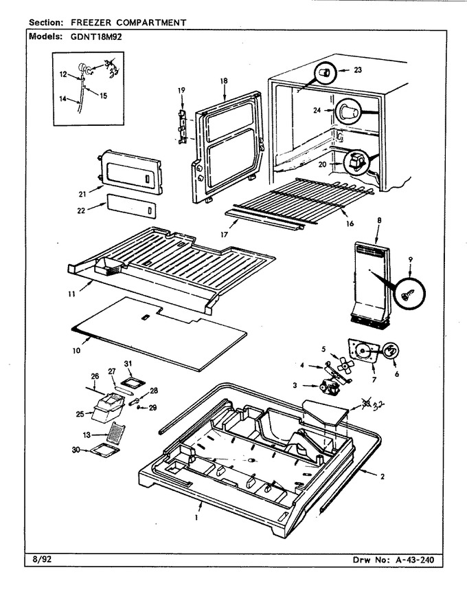 Diagram for GDNT18M92 (BOM: CF45A)