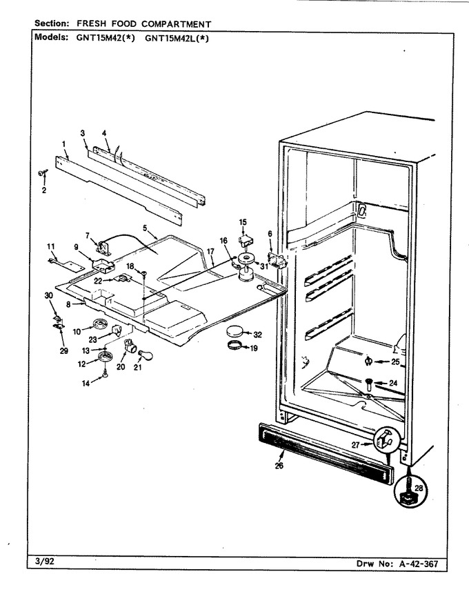 Diagram for GNT15M42 (BOM: BF02B)