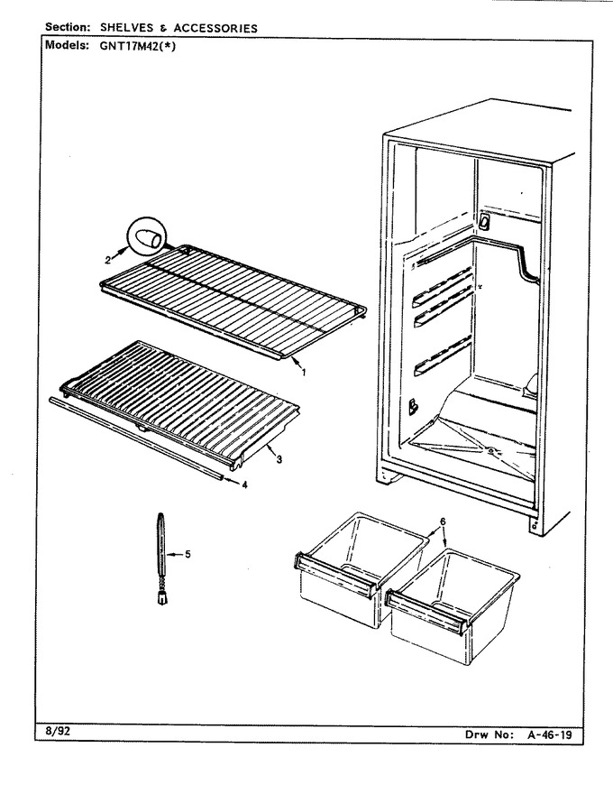 Diagram for GNT17M42 (BOM: BF36C)