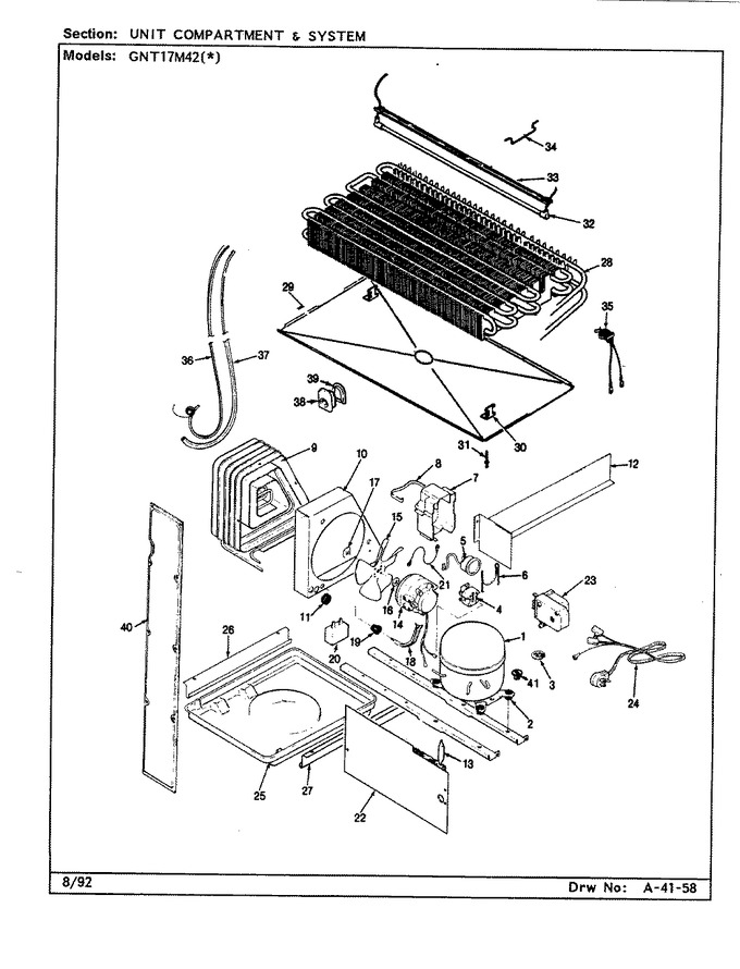 Diagram for GNT17M42 (BOM: BF36A)