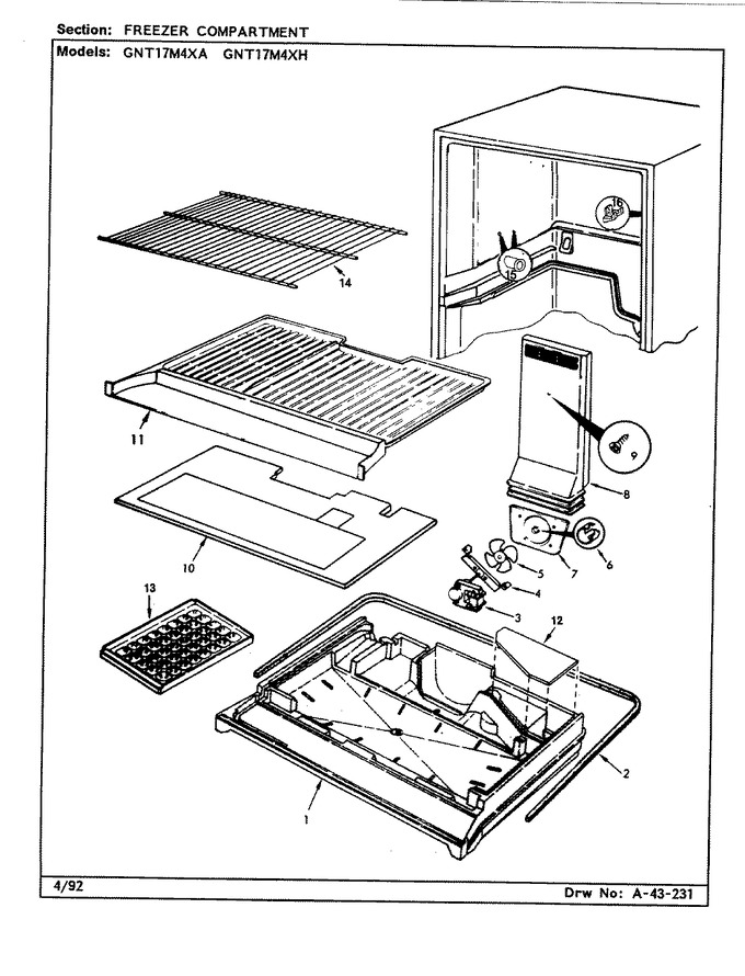 Diagram for GNT17M4XA (BOM: CF22A)