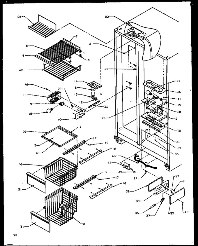 Diagram for GRH2401SW (BOM: P1168101W W)