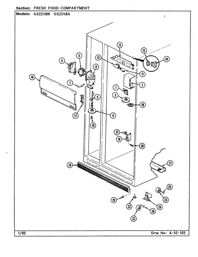 Diagram for GS22X8A (BOM: DR17A)