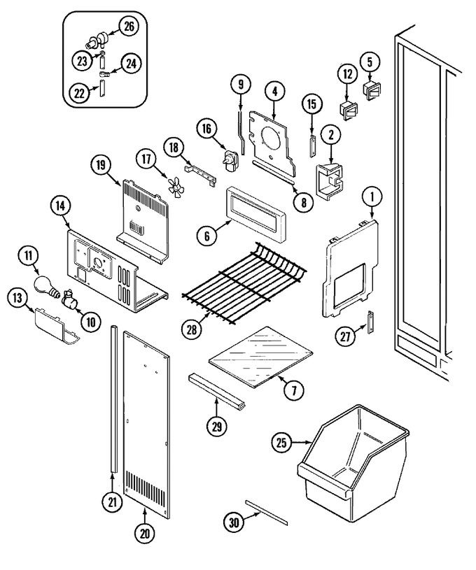 Diagram for GS24X8D3V (BOM: DP83A)