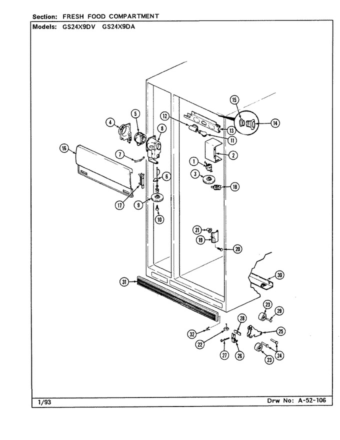 Diagram for GS24X9DV (BOM: DR85A)